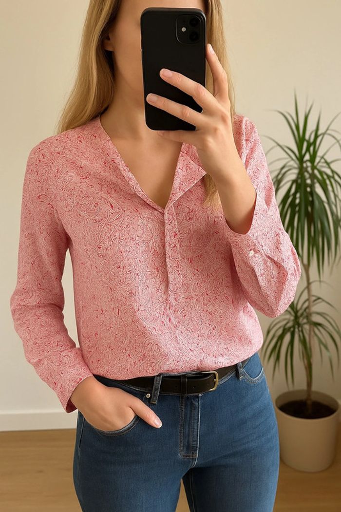 Blouse imprimé cachemire Cyrillus – Taille 40