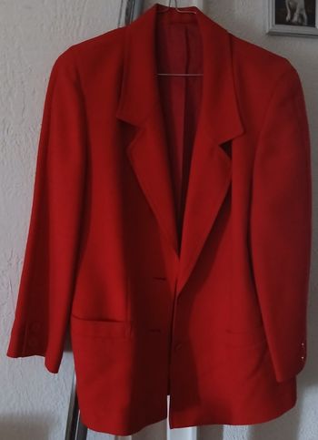 Blazer femme de couleur rouge