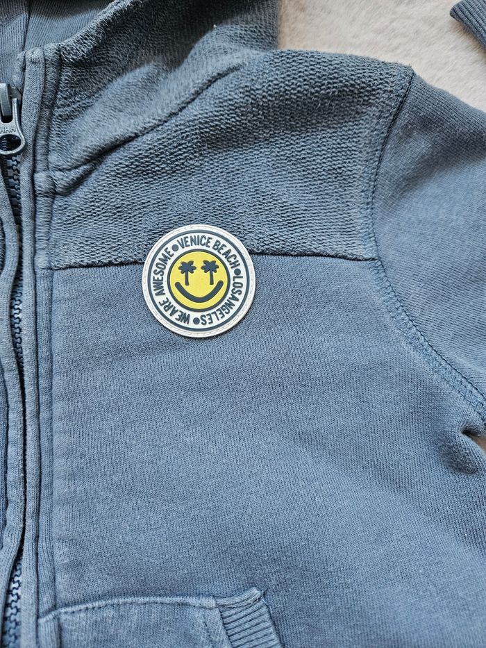 Sweat zippé à capuche bleu Tape à l'oeil 5 ans - photo numéro 3