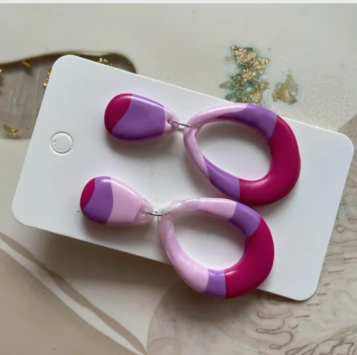 Boucle d’oreille - Pâte fimo - photo numéro 2