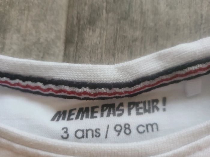 Tshirt marin manches longues épais 3ans - photo numéro 3