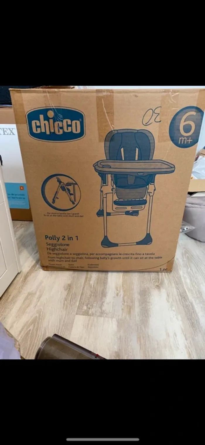 Chaise haute chicco polly 2 en 1 - photo numéro 10