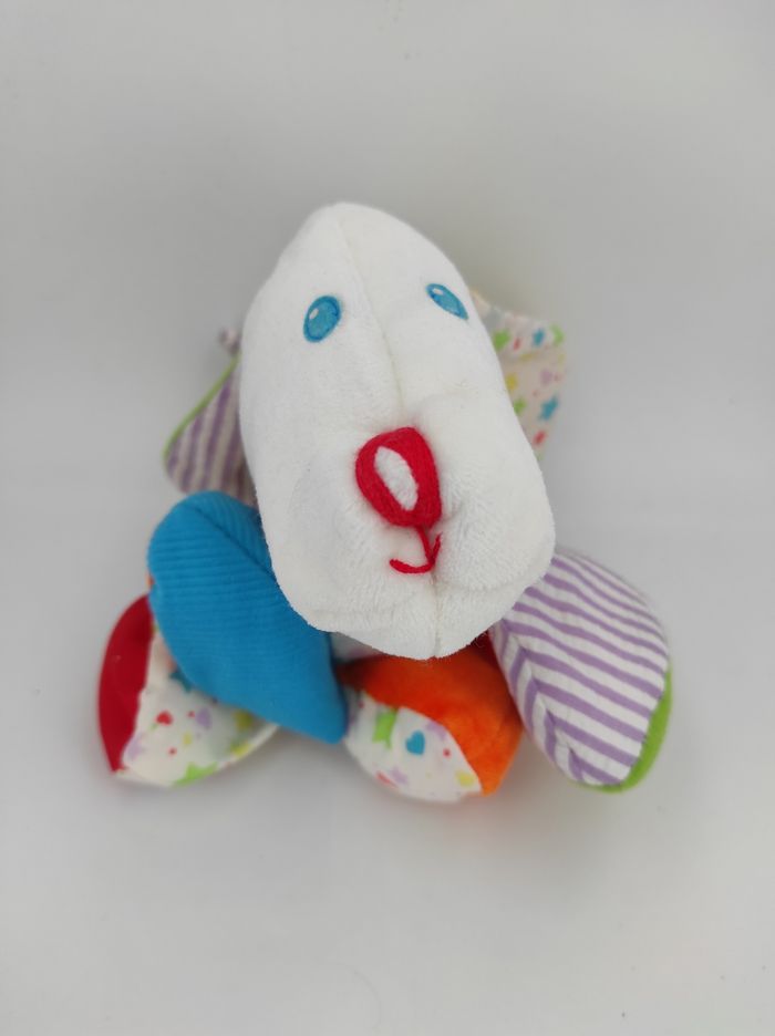 Peluche doudou chien multicolore Playskool Vintage - photo numéro 2