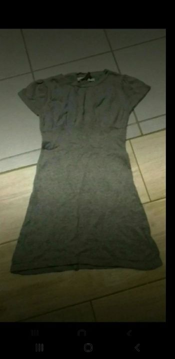 Robe grise ikks 10 ans