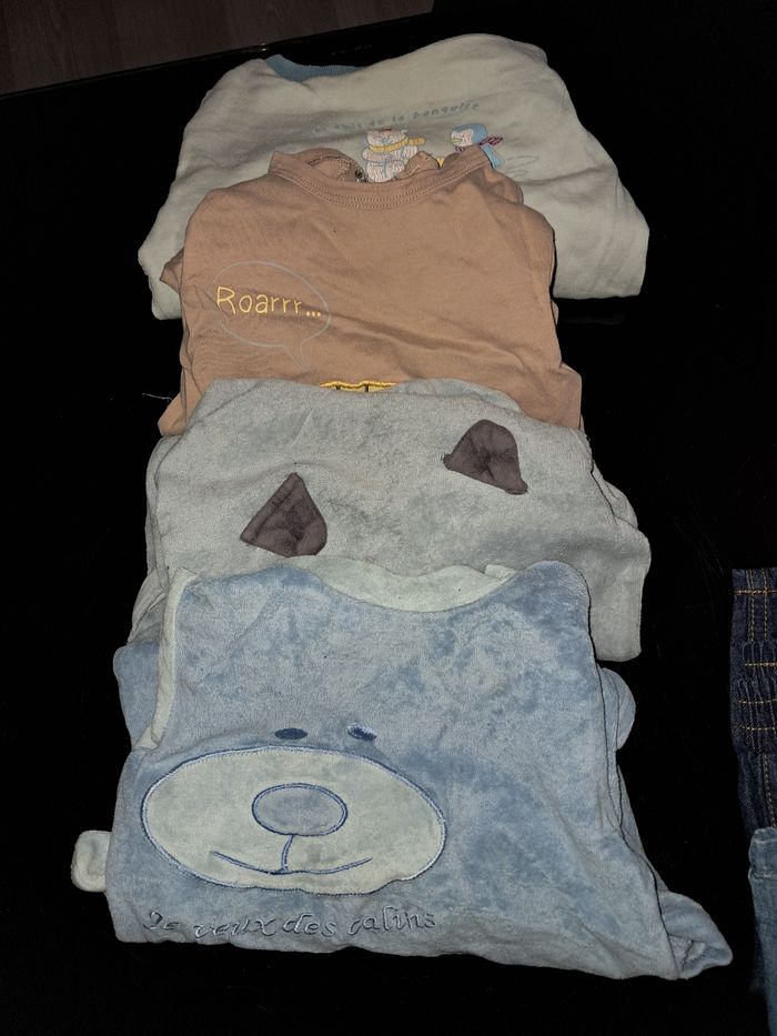 Lot bébé 6 mois pyjamas pull turbulette jean - photo numéro 6