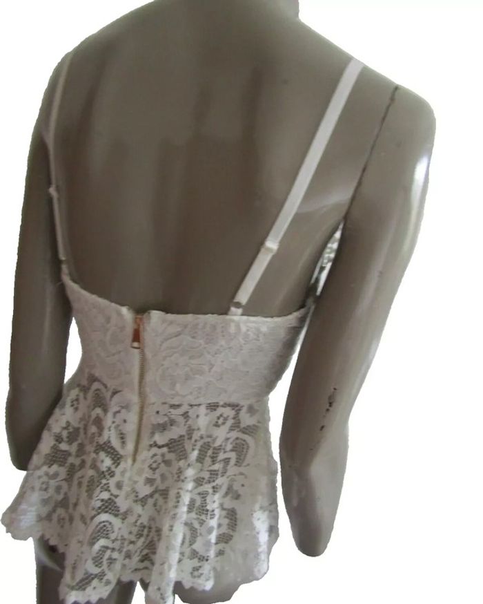 top caraco en dentelle bretelles réglables taille 36/38 - photo numéro 4