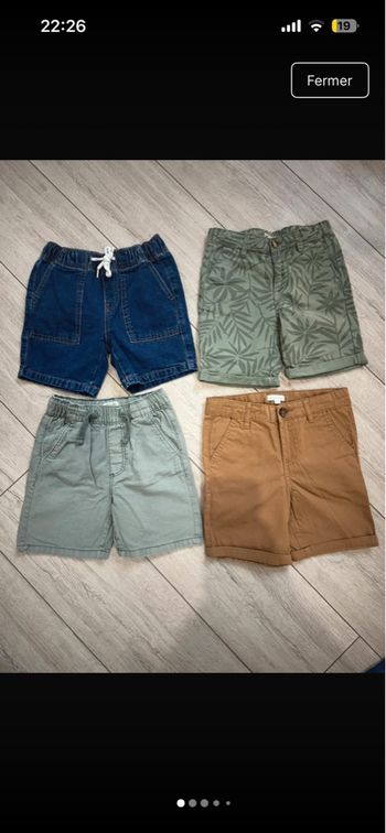 Shorts 4 ans état neuf