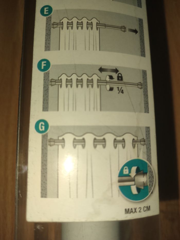 Barre à rideau easy fix system Inspire neuve - photo numéro 8