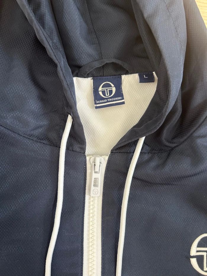 Veste Sergio Tacchini blanc & bleu marine - Taille L - photo numéro 7