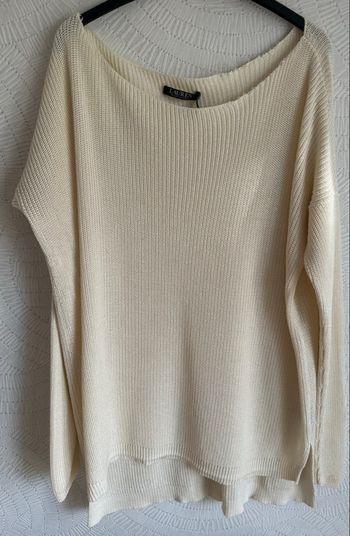 Pull en maille épaisse à col arrondi