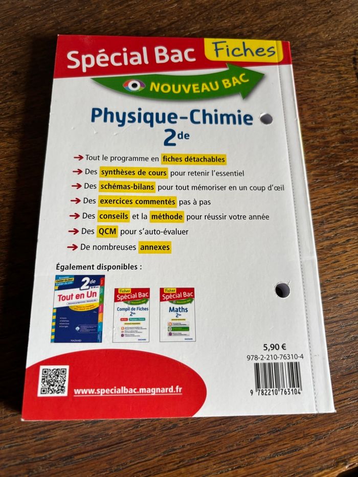 Fiches spéciales bac physique chimie 2nde - photo numéro 2