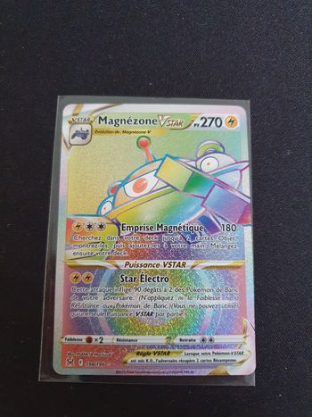 Carte Pokémon Magnézone VSTAR Rainbow 198/196 EB11 Origine Perdue FR