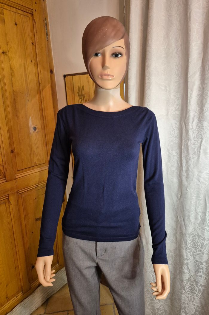 Tee-shirt femme #Monoprix, bleu marine Taille XS - photo numéro 1