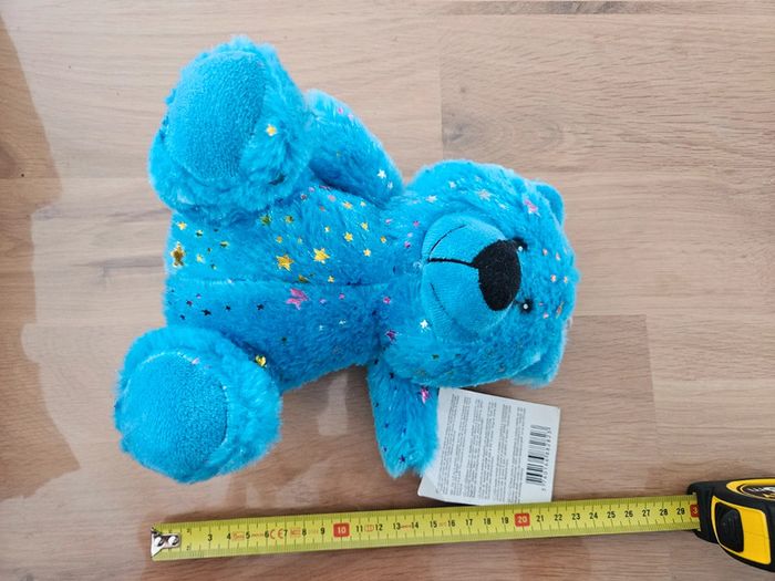 Ours en peluche bleu - photo numéro 2