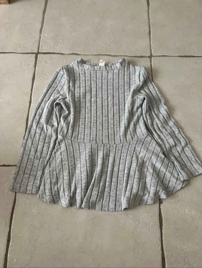 Tee shirt manches longues gris