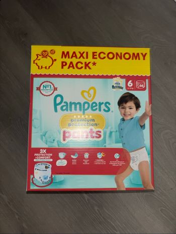 Couches Pampers baby-dry premium protection pants taille 6 66 couches