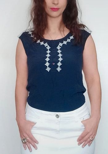 Blouse été marine casual taille 36