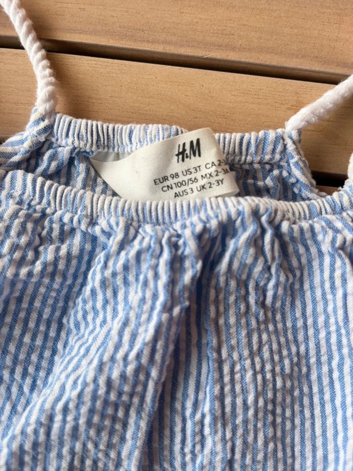 Robe à bretelles rayée h&m 3 ans - photo numéro 2