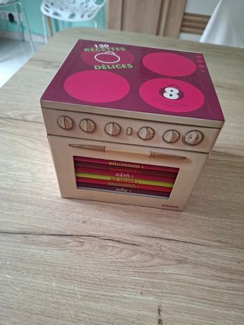 Livre de cuisine o delices 120 recettes en bon état