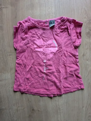 Tee shirt 12 mois mon joli petit cœur