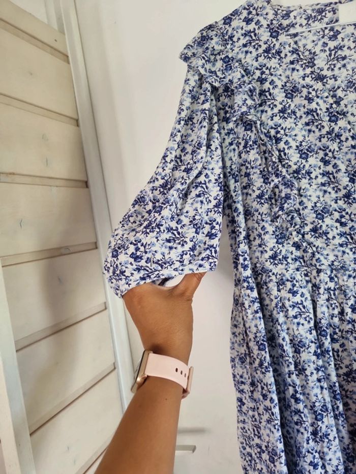 Robe manches 3/4 liberty h&m M - photo numéro 3