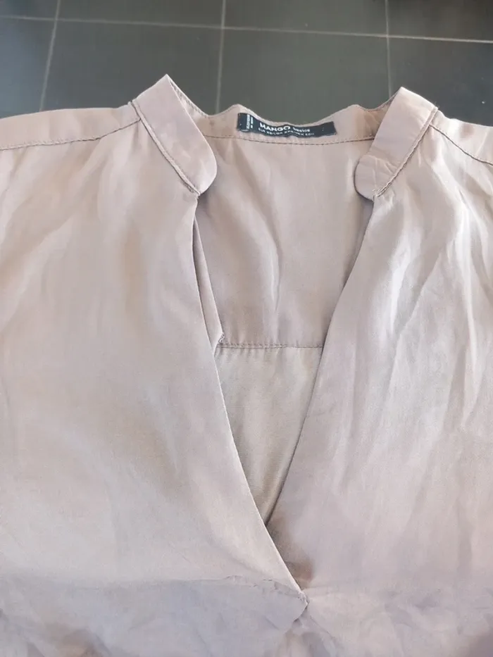 Robe tunique marque mango avec poches taille xs - photo numéro 2