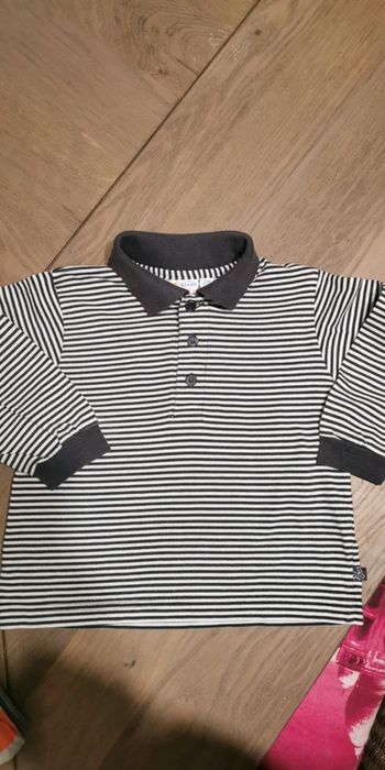 Polo manches longues Marine