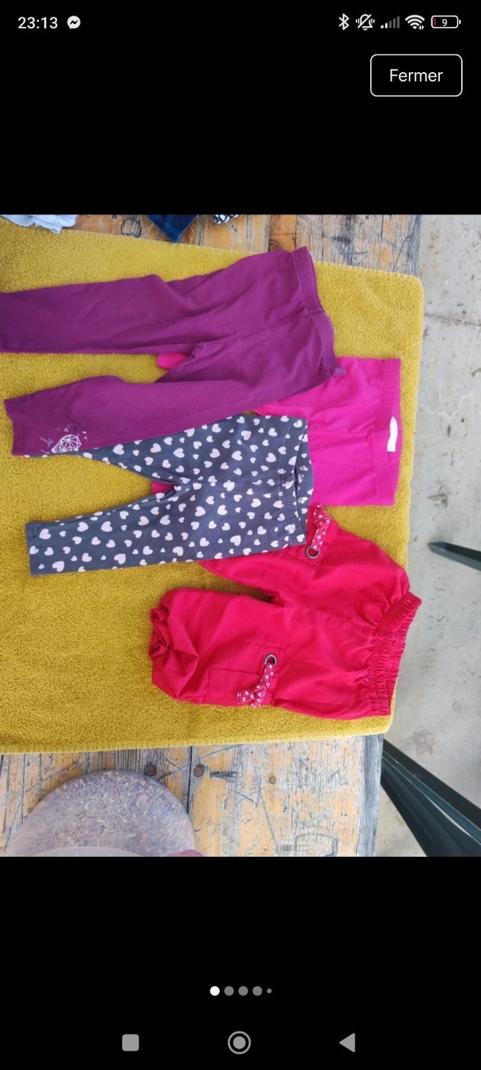4 jogging/legging 12 mois et 12/18 mois - photo numéro 1