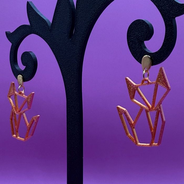 Boucles oreilles renard - photo numéro 2