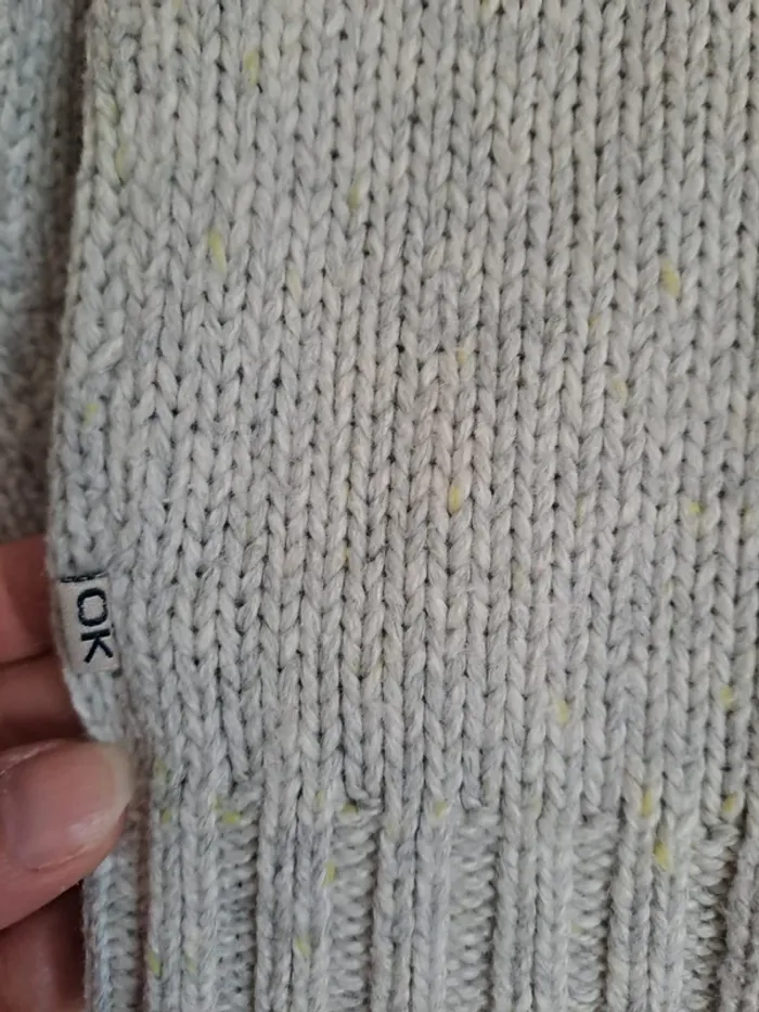 Pull garçon 8 ans chaud gris moucheté jaune comme neuf okaïdi - photo numéro 5