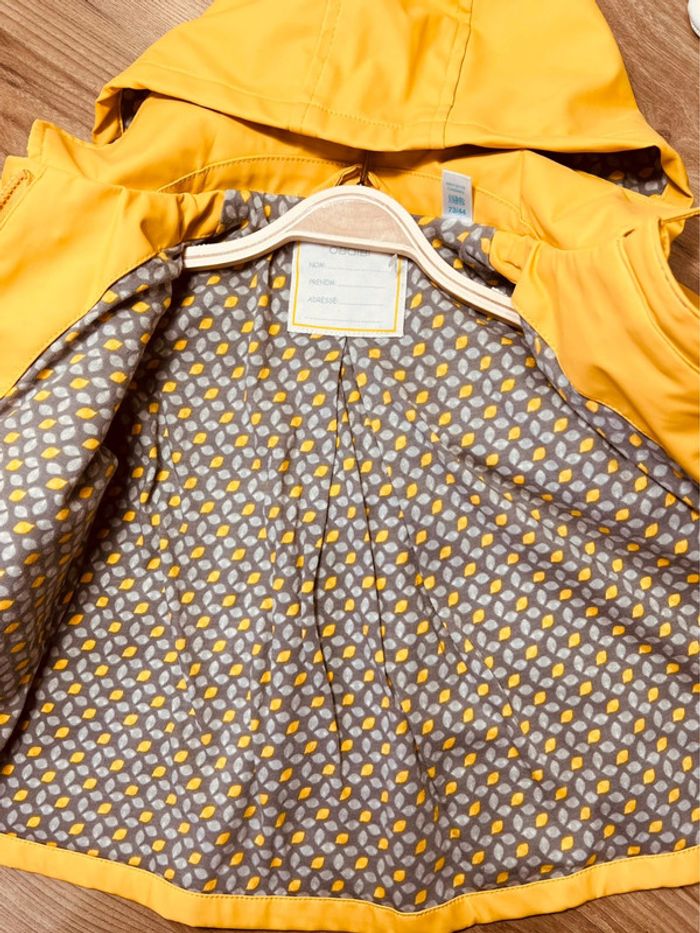 Taille 12 mois parka fille Obaibi jaune gris 🎀 - photo numéro 6