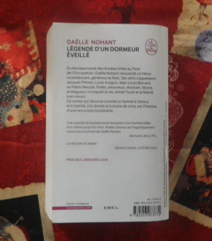 Légende d'un dormeur éveillé de Gaëlle Nohant Ed. Livre de Poche - photo numéro 2
