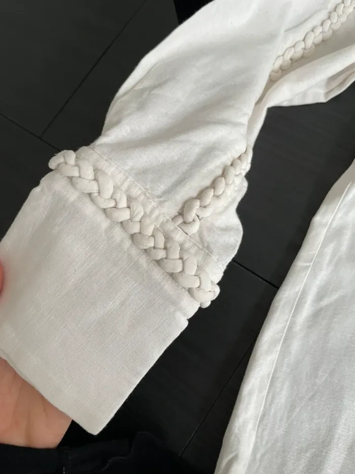 Chemise oversize en coton/lin - photo numéro 4