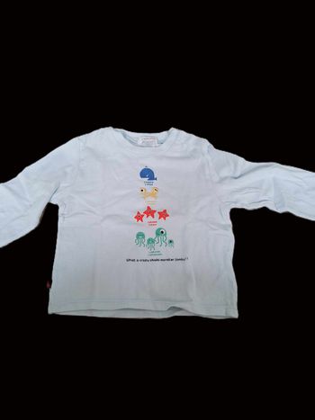 T-shirt manches longues Okaidi/Obaibi 12 mois