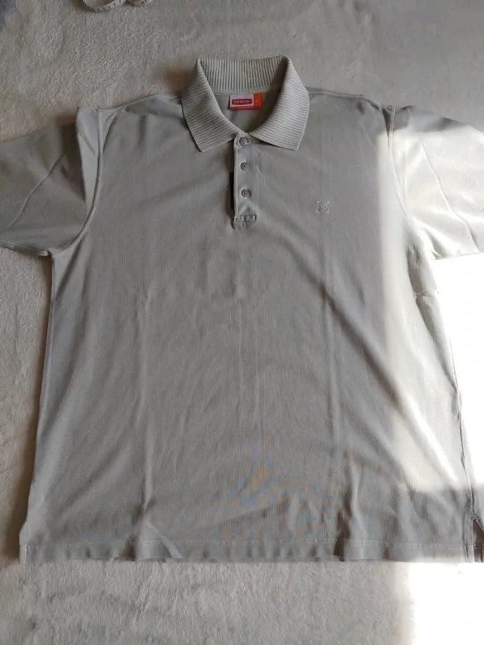 Polo vintage homme gris clair Oxbow taille L - photo numéro 5
