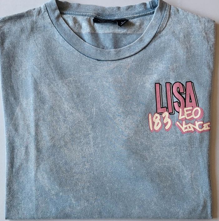 Vintage tee shirt Mona Lisa Léo Vinci taille L