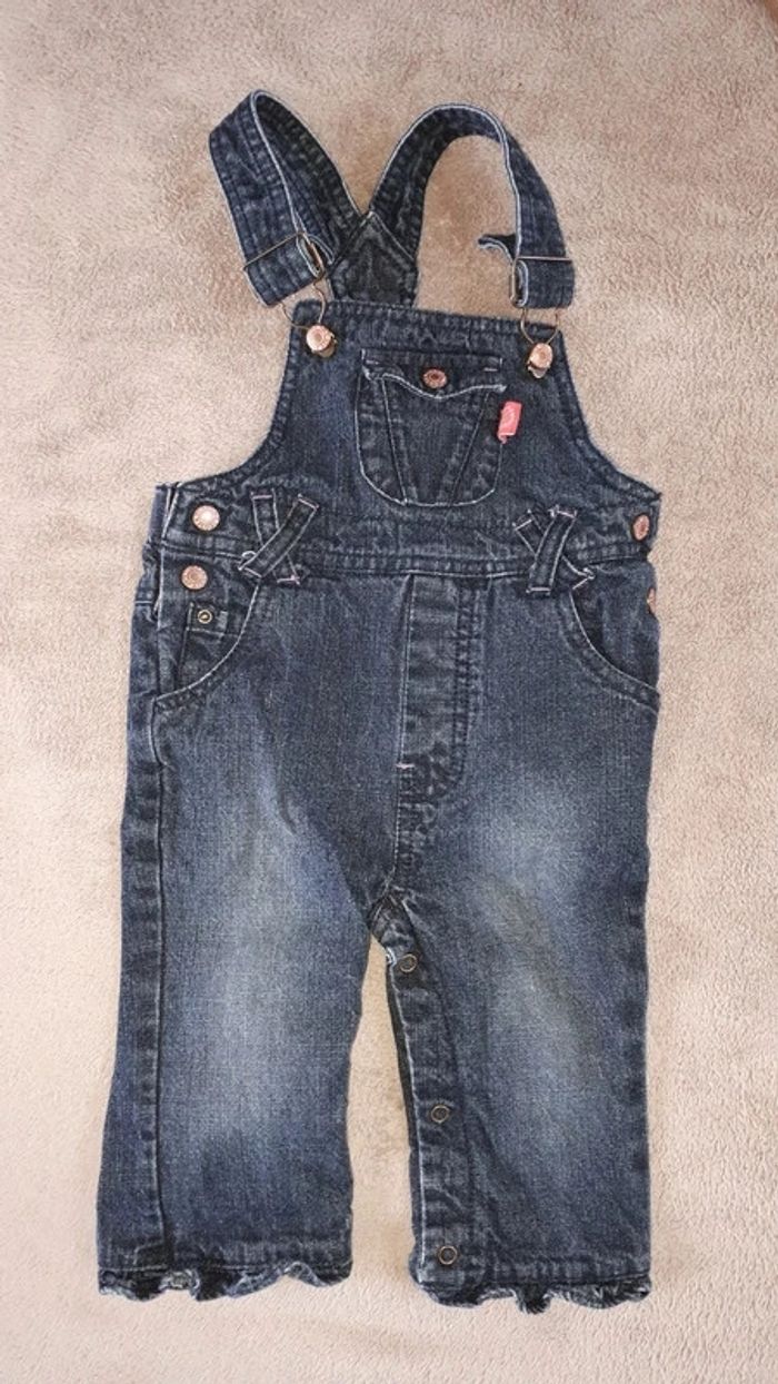 Ensemble fille salopette t-shirt 9 mois - photo numéro 3