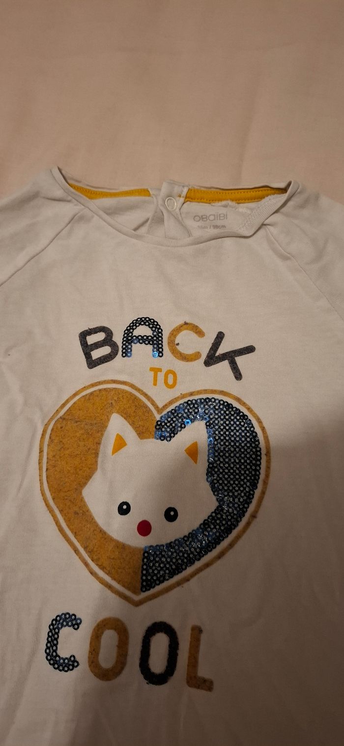 Lot 3 t-shirts filles 3 ans Okaidi - photo numéro 9