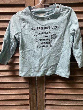 Teeshirt à manche longues bleu garçon