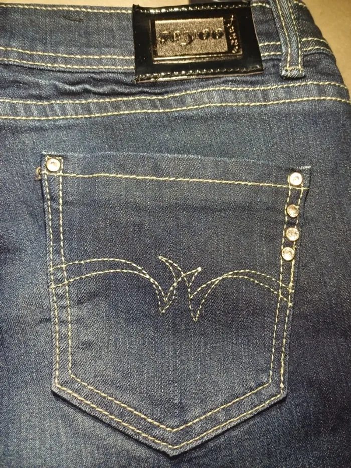 Jeans évasés Vintage Seyoo - photo numéro 8