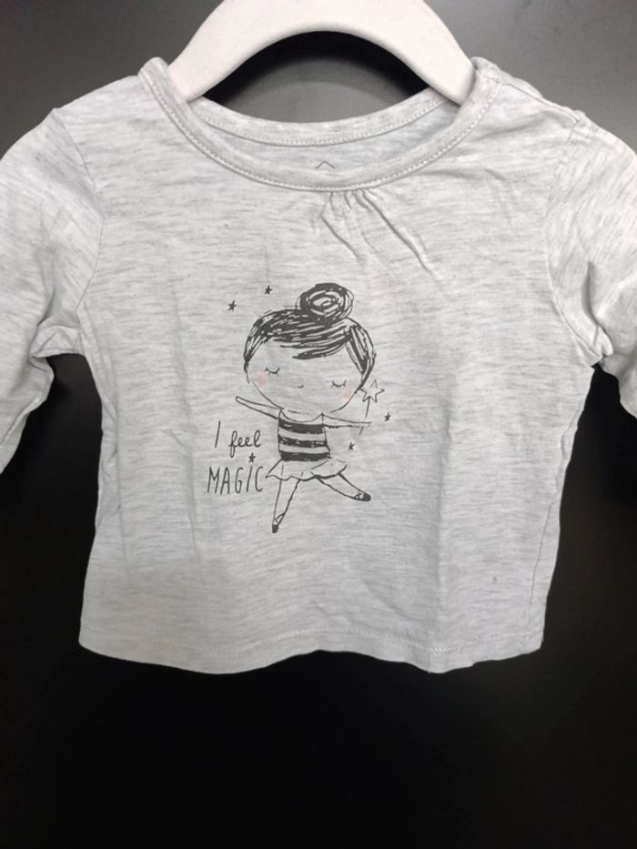 Tee shirt manches longues 6M