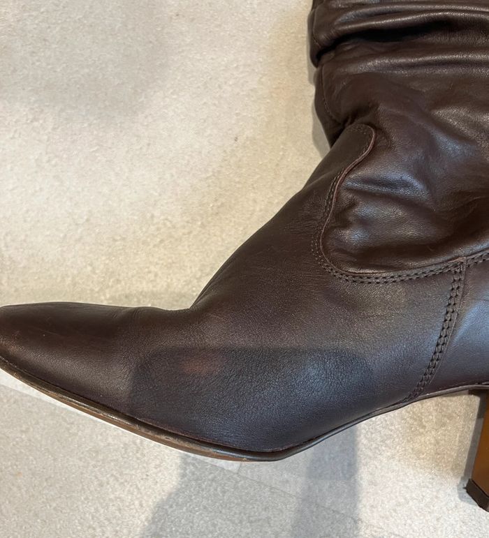 Bottes en cuir taille 39 - photo numéro 5