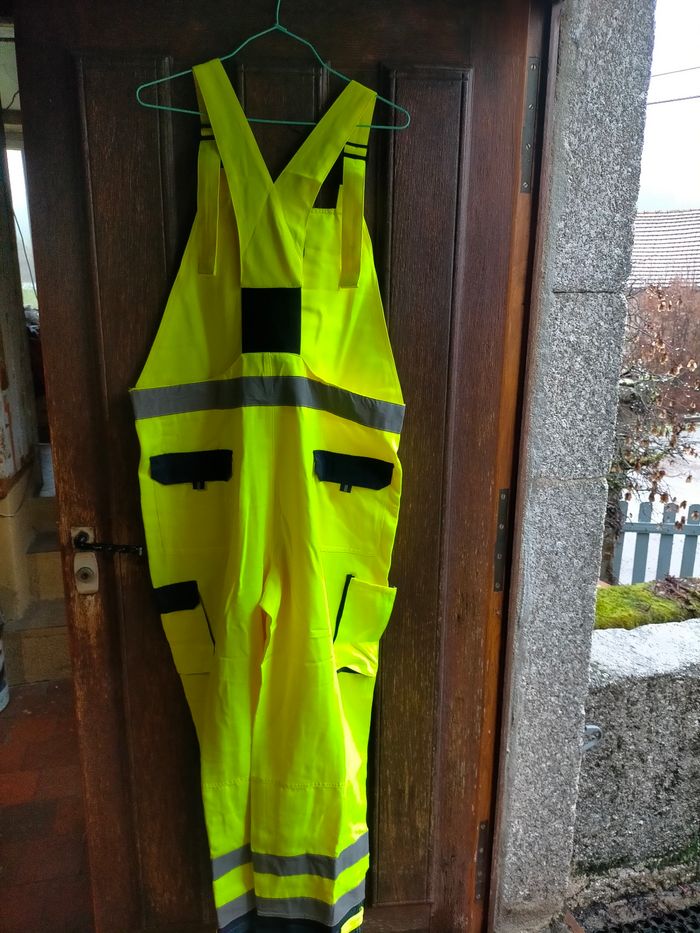 Salopette de travail haute visibilité taille 52 - photo numéro 4