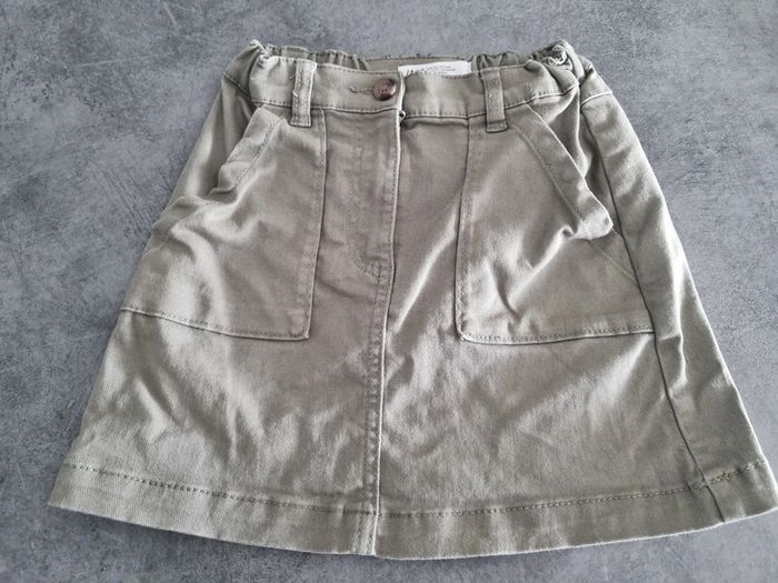 Jupe élastiquée à poches fille - Taille 5/6 ans (116cm) - H&M - Kaki
