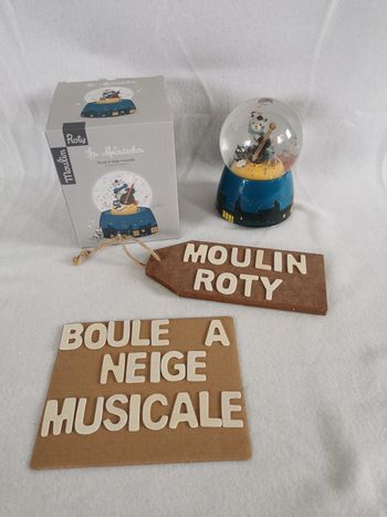 Boule à neige musicale 🎶, collection les moustaches, Moulin Roty