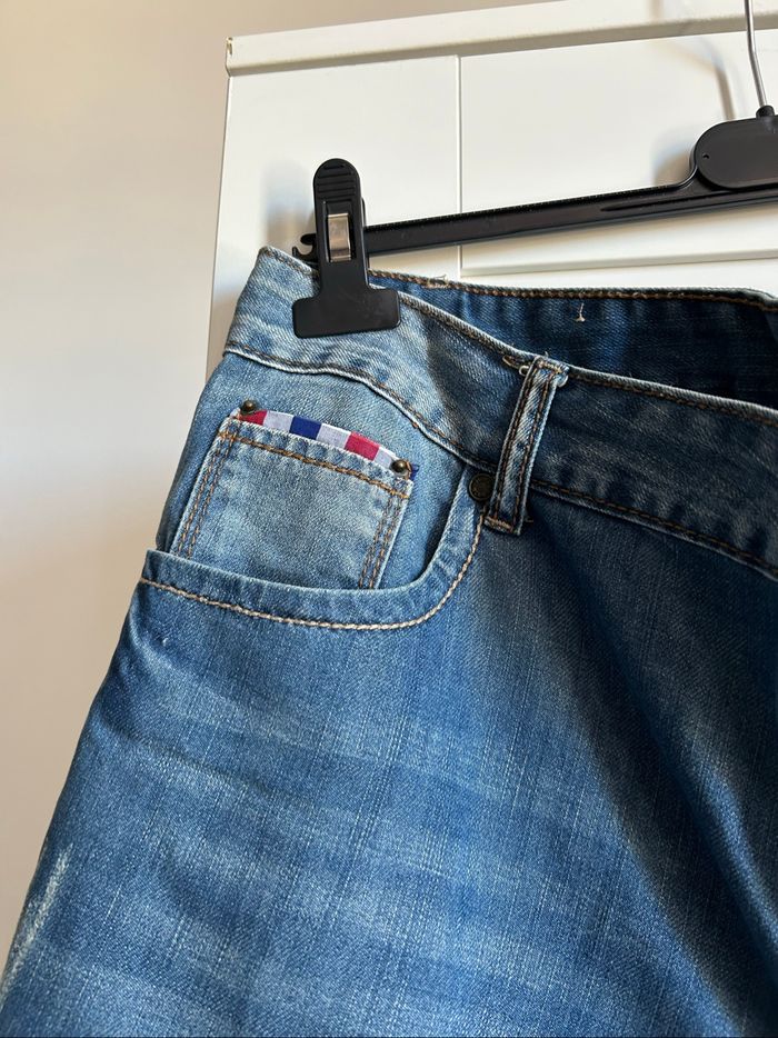 Pantacourt bleu en jean Truerise Tailles 44-46 - photo numéro 3