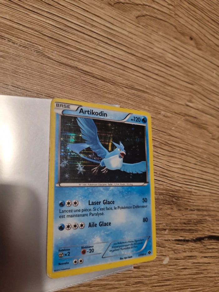 Carte pokémon artikodin HOLO 27/99 fr année 2012 - photo numéro 3