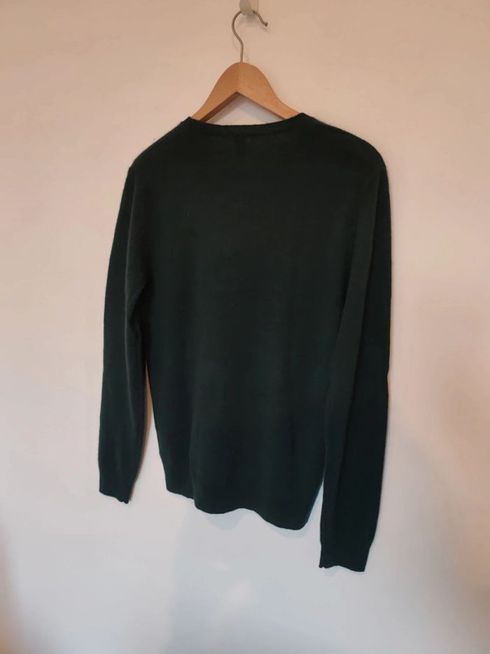 Pull vert sapin 100% cachemire S - photo numéro 3