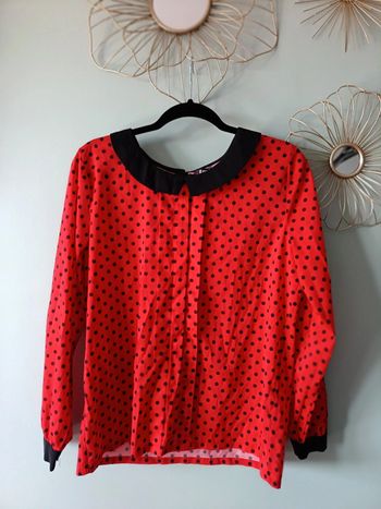 Chemisier rouge à poids