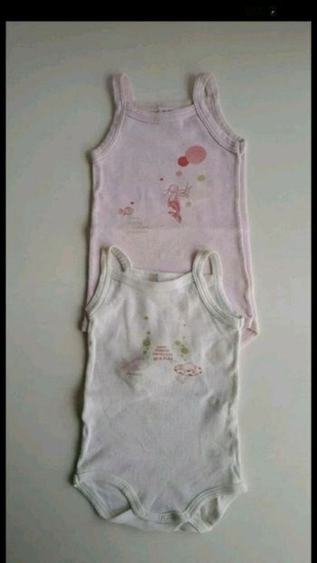 👕 Lot de 2 bodies à fines bretelles